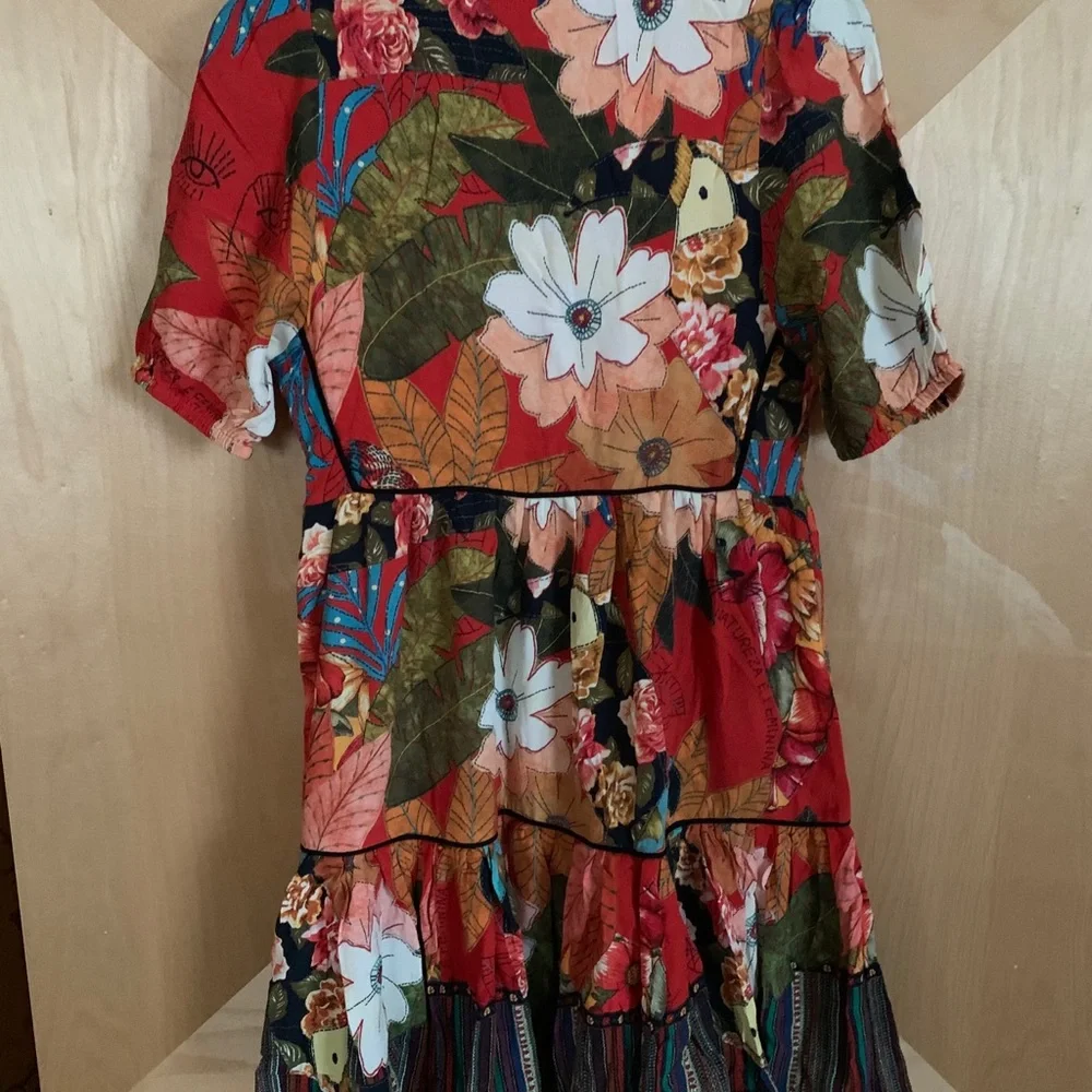 Farm rio Bordado Flores midi dress - Picture 3 of 6